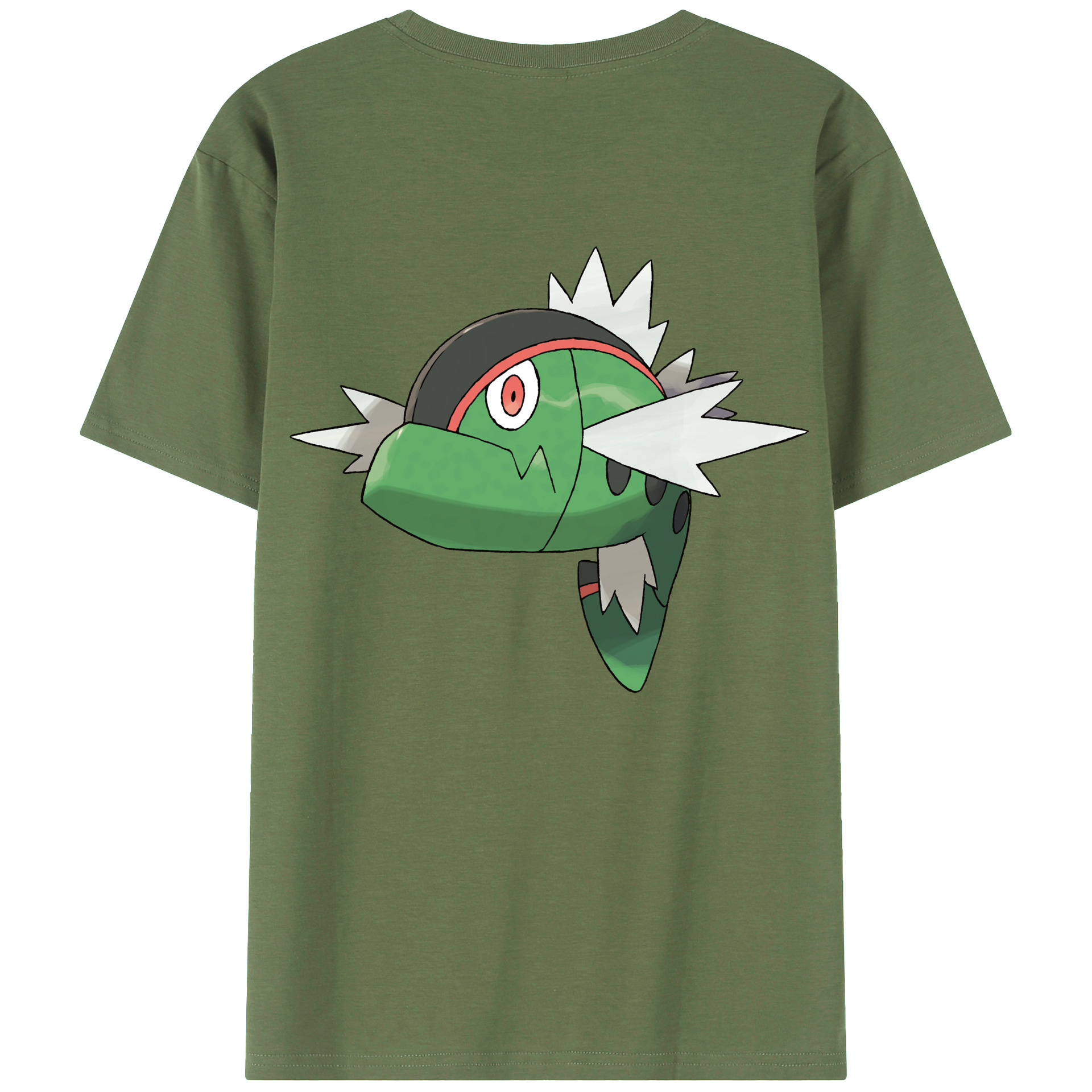 （画像用） ポケットモンスター Pokémon 綿100％ メンズ半袖Tシャツ（バックプリント） 通気性